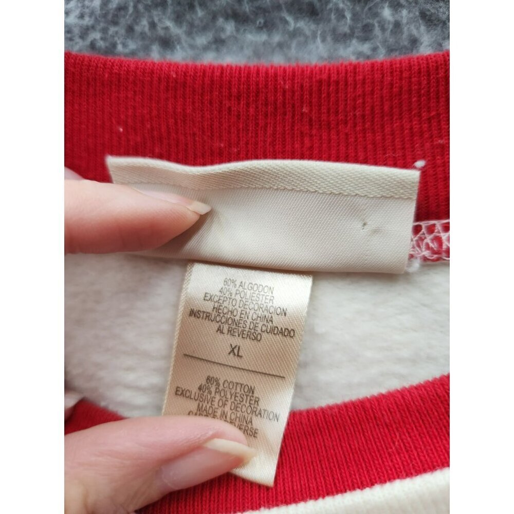 Vintage MC Sportswear Cardinal Embroidered Crewneck Sweatshirt X-Large 60% Cotto - Picture 4 of 5